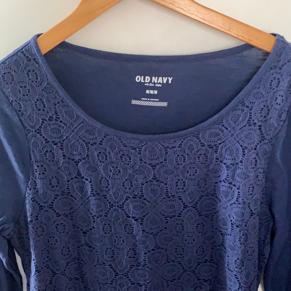 Navy lace Old Navy top